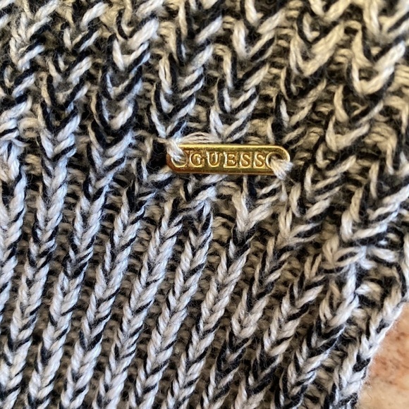 Guess Sweater Women’s Lace up Long Sleeve Boho Y2K V Neck Nautical 90’s Sz M - Picture 4 of 8